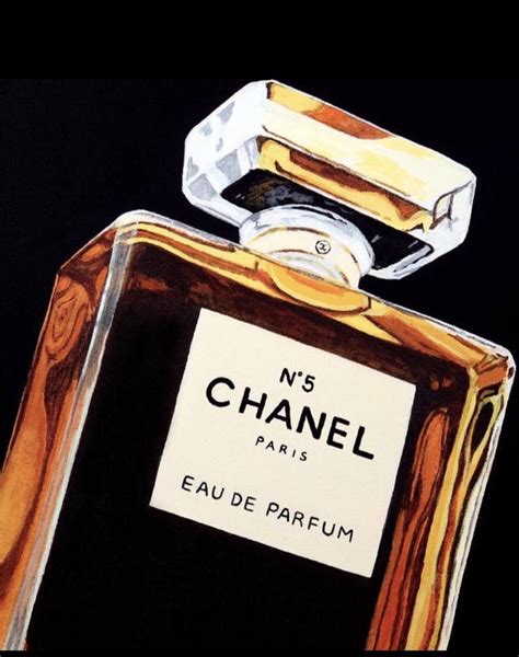 chanel perfume bottle painting